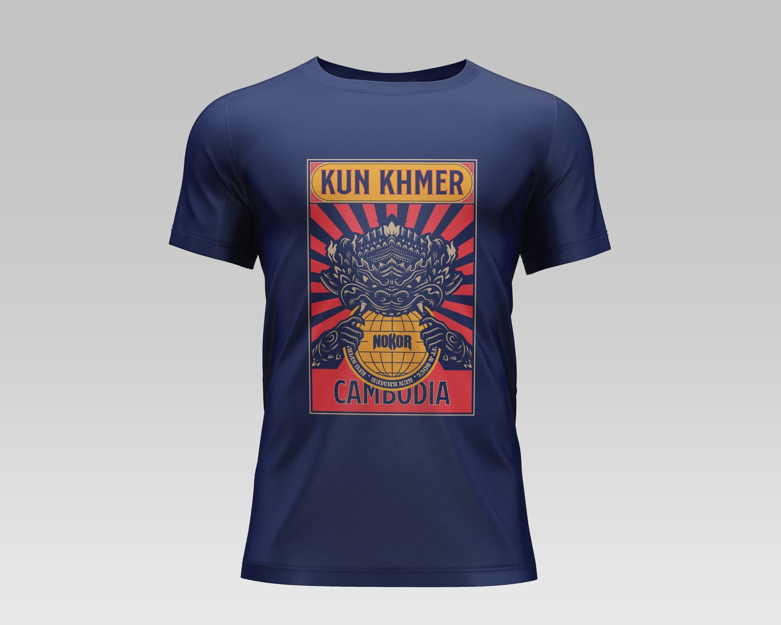 Kun Khmer heritage tee design